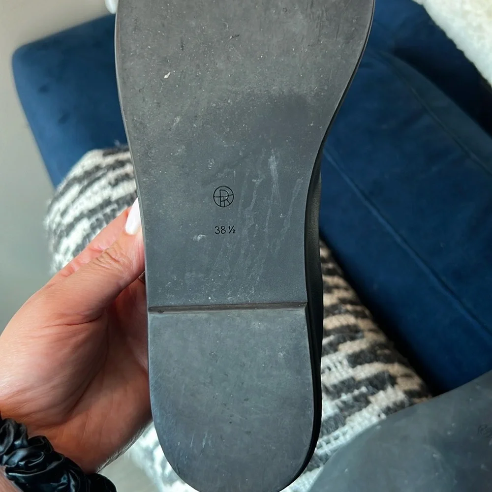 THE ROW Canal Leather Slip-On Loafers - Picture 6 of 10